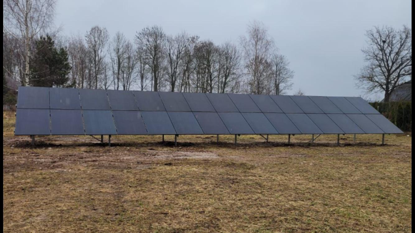 Hibrīdā saules sistēma · 15 kW