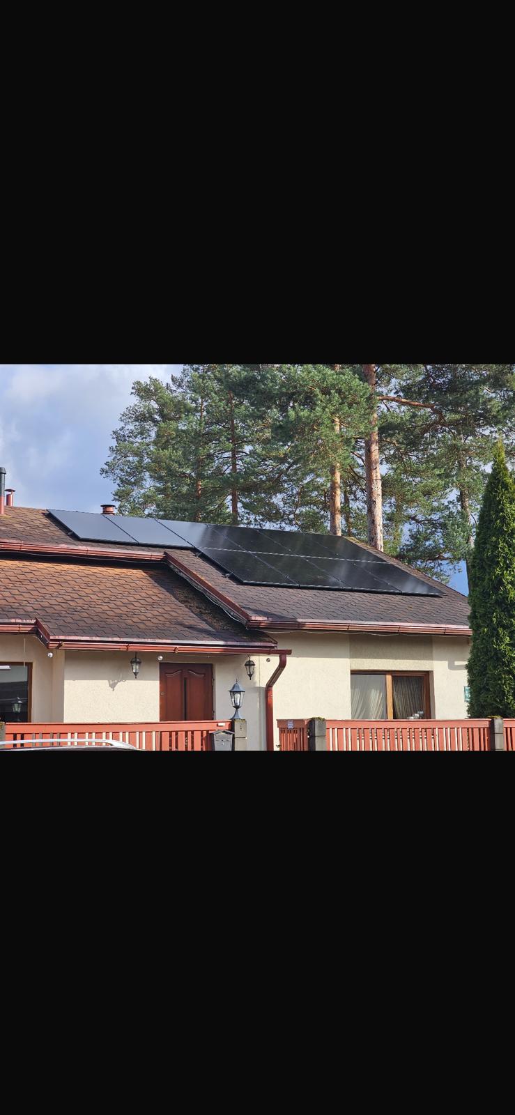 Saules paneļi privātmājai · 8 kW